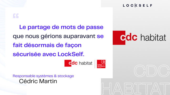 CDC Habitat - Cédric Martin - Responsable systèmes et stockage